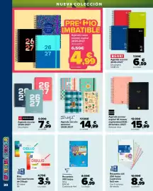 Folleto Carrefour Página 20: Finocam agenda escolar espiral 16 meses €15,99