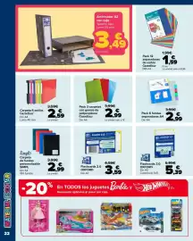 Folleto Carrefour Página 22: Simpl carpeta de fundas personalizable €2,99, Carrefour carpeta 4 anillas €2,59