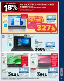 Folleto Carrefour Página 29: Lenovo Portátil Chromebook 18M8911 €351,78, Hp portátil reacondicionado 250 g7 €368,18