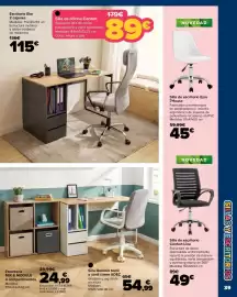 Folleto Carrefour Página 39: 7House Silla de escritorio Eyre €45,00, Confort Line silla de escritorio €49,00