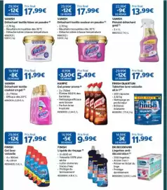 Catalogue Costco page 4: Finish Quantum €17,99, Vanish Détachant textile couleur en poudre €17,99