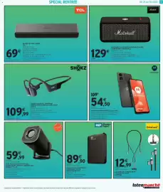Catalogue Intermarché | Les offres page 3: SHOKZ CASQUE SANS FIL OPENRUN €109,99, Motorola smartphone e14 gris €54,50