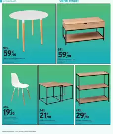 Catalogue Intermarché | Les offres page 8: Aliaj table basse relevable €59,90, Table repas ronde diamètre €59,90