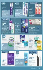 SuperPharm gazetka Strona 19: Wybielająca nici do zębów Jordan €11,99, LISTERINE wybrane płyny do płukania jamy ustnej €14,99