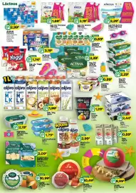 Folheto Supermercados Preços Baixos Página 2: Log. Líq. Cremoso Mimosa €1,69, Mimosa aroma manga €2,19