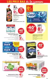 Catalogue Bi1 page 23: Always serviettes €3,42, Le Trèfle Papier Toilette €4,77