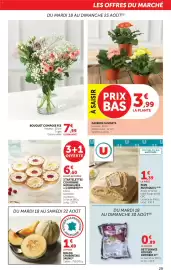 Catalogue Bi1 page 29: U Pave Rustique €1,39, LE BOUQUET Bouquet compose fee €7,99
