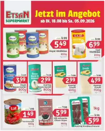 ETSAN Flugblatt Seite 1: Gazi Weißkäse €6,99, Hayat Weißkäse €5,49