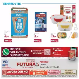 Volantino Futura Supermercati Pagina 20: Pellet very italian My Fire €6,90, Loctite Super Attack Original €2,79