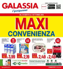 Volantino Galassia Pagina 1: Galbani Santa Lucia Mozzarella €2,19, Carte d'Or Affogato all'amarena spagnola €2,49