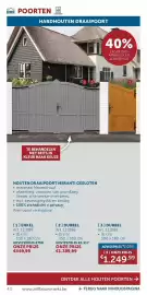Zelfbouwmarkt folder Pagina 40: Houten draaipoort meranti gesloten €1.249,99