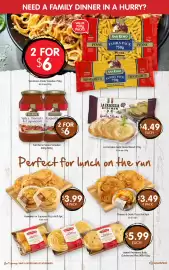 Spudshed catalogue week 34 Page 12: La Famiglia Garlic Bread Sliced €4,49, San Remo Sauce Varieties €6,00