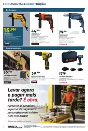 Folheto Bricomarché semana 34 Página 2: Berbequim black+decker €44,99, Berbequim bosch €79,95