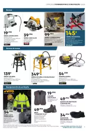 Folheto Bricomarché semana 34 Página 5: Serra de mesa com bancada* Vito €349,00, Serra de mesa powerplus €139,00