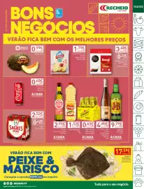 Folheto Recheio semana 34 Página 1: Melão Bollo €0,99, Queijo flamengo limiano original/light €1,79
