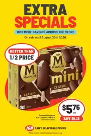 IGA catalogue Page 3: Streets Magnum Ice Cream 4-6 Pack €5,75