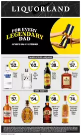 Liquorland catalogue week 34 Page 1: Buffalo Trace Kentucky Straight Bourbon Whiskey €58,00, Absolut Vodka €52,00