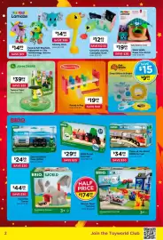 Toyworld catalogue Page 2: Brio World Santa Fe Train €34,99, Brio Little Forest Train Set €29,99