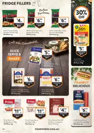 Foodworks catalogue week 34 Page 24: Primo Short Cut Rindless Bacon €11,50, Primo Reserve Ham Off the Bone €4,50