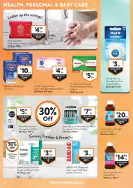 Foodworks catalogue week 34 Page 28: Listerine Liquid Mouthwash on the Go Zero Alcohol €7,35, Panadol Liquid Capsules €5,20