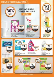 Foodworks catalogue week 34 Page 30: Fab Laundry Powder €6,50, Earth Choice Dishwasher Tablets €13,00