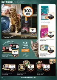 Foodworks catalogue week 34 Page 32: Dine Pulled Menu or Farm Collection Wet Cat Food Tray €1,40