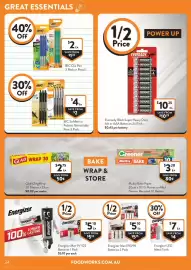 Foodworks catalogue week 34 Page 34: Eveready Black Super Heavy Duty AA or AAA Batteries €10,25