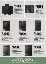 House & Home catalogue Page 2: Grey-Finish 13-Place Dishwasher €5.299,00, Premium Black 15-Place Dishwasher H15DTG €6.499,00