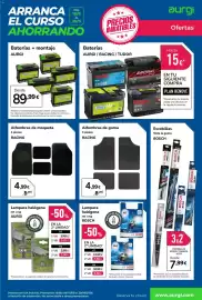 Catálogo Aurgi Página 5: Aurgi baterías €89,99, Racing alfombras de moqueta €4,99
