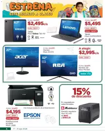 Folleto Chedraui Página 4: Epson multifuncional Ecotank Mod. L3251 €4.195,00, RCA Monitor €2.995,00