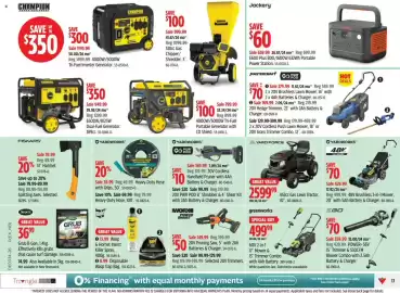 Canadian Tire flyer week 34 Page 17: Yard Force 452cc Gas Lawn Tractor €2.599,99