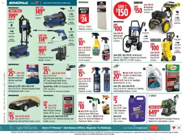 Canadian Tire flyer week 34 Page 21: Ego power+ 56v 2100-psi compact pressure washer kit. foam blaster. €649,99