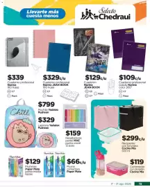 Folleto Chedraui Página 15: Paper Mate Pluma correctora €0,66, Norma cuaderno profesional €109,00