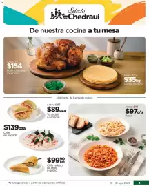 Folleto Chedraui Página 3: Torta deli o especial €89,00, Chile en nogada €139,00