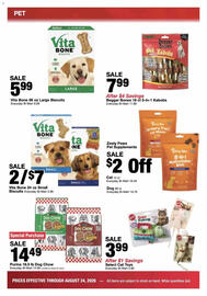 Bi-Mart weekly ad week 34 Page 32: Purina dog chow €14,49, Zesty Paws Pet Supplements €14,49