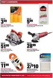 Bi-Mart weekly ad week 34 Page 16: Skil 7 1/4" Circular Saw €51,99, Prime Wire Orange Outdoor Extension Cord €11,99