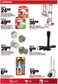 Bi-Mart weekly ad week 34 Page 17: Kwikset Tylo Security Set €39,99, LuxPro 2 pk Pocket Flashlights €9,99
