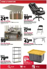 Bi-Mart weekly ad week 34 Page 19: Sauder Cafe L-Shaped Desk €99,99, Cascade Meadows Deluxe Reclining Office Chair €99,99
