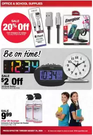 Bi-Mart weekly ad week 34 Page 2: All Clock Radios €39,99, Innovera 2 pk Canned Air Duster €9,99