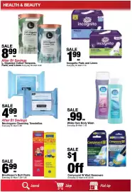 Bi-Mart weekly ad week 34 Page 21: Neutrogena Cleansing Towelettes €4,99, L. Organics Cotton Tampons, Pads, and Liners €8,99