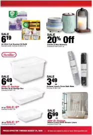 Bi-Mart weekly ad week 34 Page 24: Sultans Linen's Circle Bath Mats €3,99, Air Wick 2 pk Scented Oil Refill €6,19