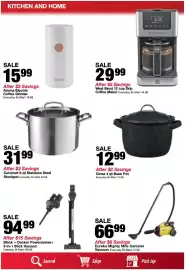 Bi-Mart weekly ad week 34 Page 29: Cinsa 4 qt Bean Pot €12,99, Cuisinart 6 qt Stainless Steel Stockpot €31,99