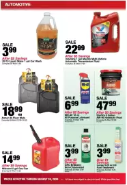 Bi-Mart weekly ad week 34 Page 30: Armor All Floor Mats €18,99, Midwest 5 gal Gas Can €14,99