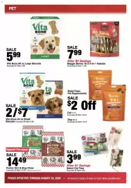 Bi-Mart weekly ad week 34 Page 32: Purina dog chow €14,49, Zesty Paws Pet Supplements €14,49