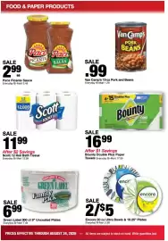 Bi-Mart weekly ad week 34 Page 8: Scott 12 Roll Bath Tissue €11,99, Bounty Double Plus Paper Towels €16,99