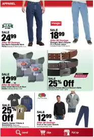 Bi-Mart weekly ad week 34 Page 9: Clear Creek Men's Socks €12,99, Wrangler men's regular fit 5 pocket jeans €18,99
