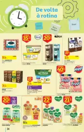 Folheto Auchan Página 16: Saqueta de frutas auchan baby €0,54, Tacinhas de frutos blédina