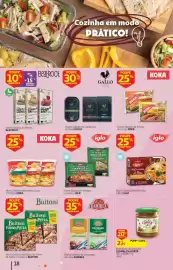 Folheto Auchan Página 18: Noodles Copo da Marca Koka, Iglo ravioli ricotta & espinafres
