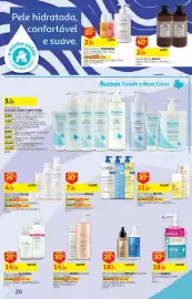 Folheto Auchan Página 20: Óleo Duche OLEOBAN €14,09, Creme Duche AVENE Xeracalm €14,66