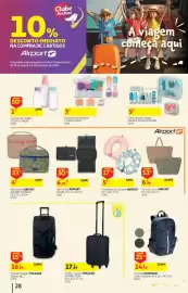 Folheto Auchan Página 28: Conjunto de Garrafas €3,00, Necessaire airport €4,00